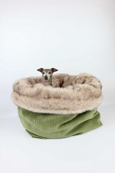 Kuschelhöhle FiouStar Royal Cord Green